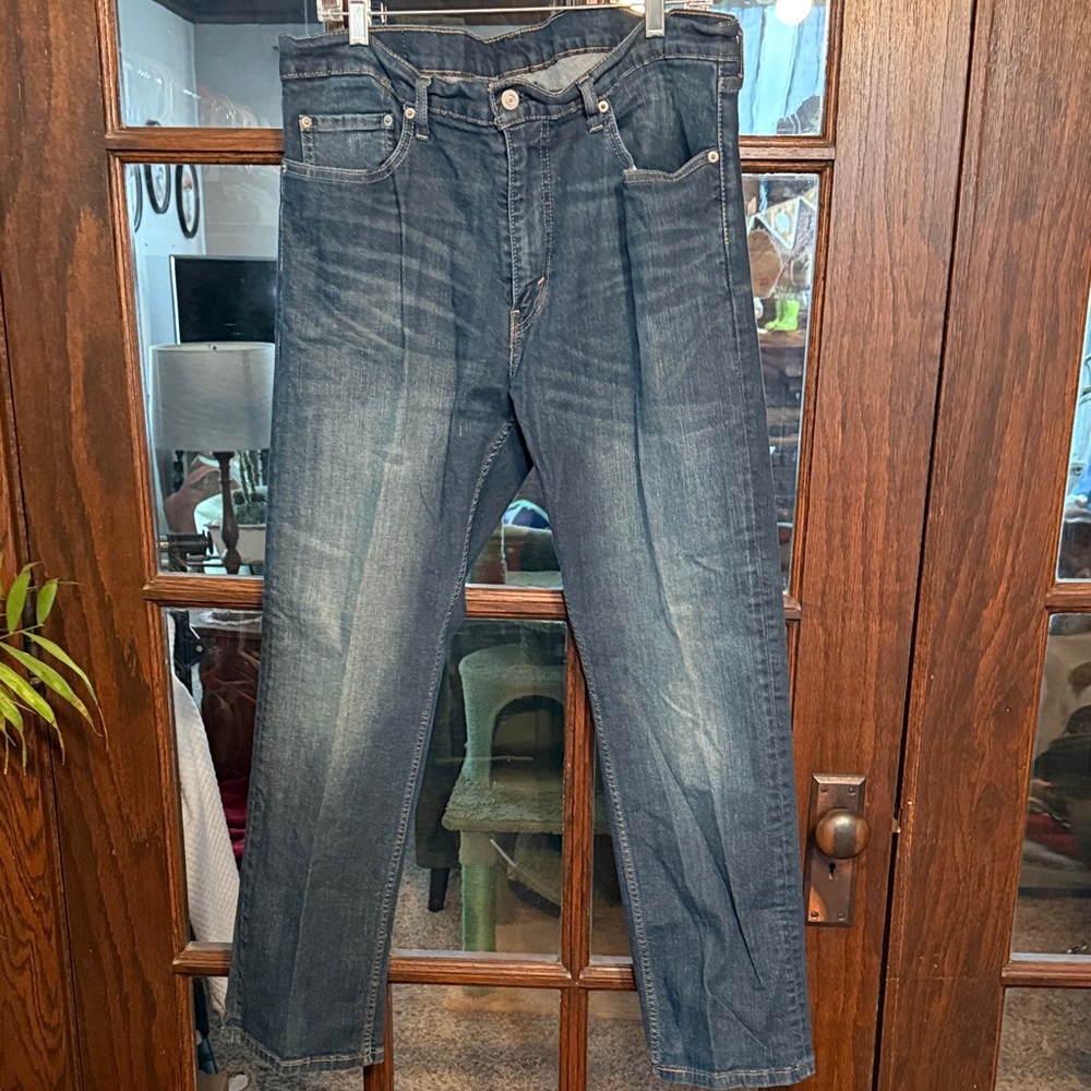 Levis 559 Relaxed Straight Leg Jeans Mens 36x30 Medium Wash‎ Blue Denim